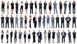 © ASDF - collage of a variety of business people standing in a row