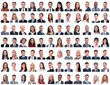 © ASDF - portraits of successful employees isolated on a white