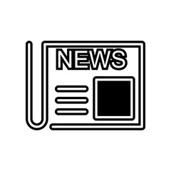 Poster - newspaper icon. Element of Media, Press for mobile concept and web apps icon. Glyph, flat icon for website design and development, app development