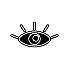 Poster - eye icon. Element of Media, Press for mobile concept and web apps icon. Glyph, flat icon for website design and development, app development
