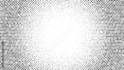 Halftone dotted background. Halftone effect vector pattern. Circle dots isola...