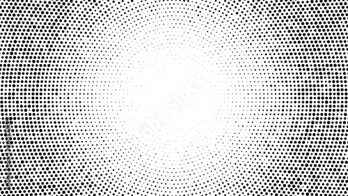 Halftone dotted background. Halftone effect vector pattern. Circle dots isola...