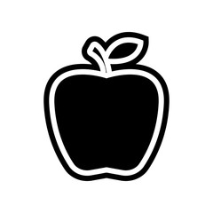 Aufkleber - an Apple icon. Element of Science for mobile concept and web apps icon. Glyph, flat icon for website design and development, app development