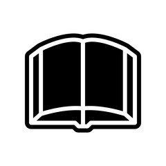 Aufkleber - open book icon. Element of Science for mobile concept and web apps icon. Glyph, flat icon for website design and development, app development