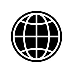 Aufkleber - globe icon. Element of Science for mobile concept and web apps icon. Glyph, flat icon for website design and development, app development