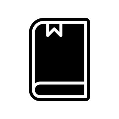 Aufkleber - book with a bookmark icon. Element of Science for mobile concept and web apps icon. Glyph, flat icon for website design and development, app development