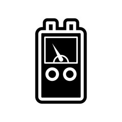 Aufkleber - voltmeter icon. Element of Science for mobile concept and web apps icon. Glyph, flat icon for website design and development, app development