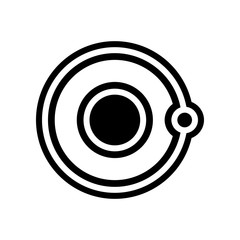 Aufkleber - solar system icon. Element of Science for mobile concept and web apps icon. Glyph, flat icon for website design and development, app development