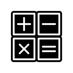 Aufkleber - mathematical elements of computation icon. Element of Science for mobile concept and web apps icon. Glyph, flat icon for website design and development, app development
