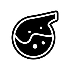Aufkleber - flask with chemical fluid icon. Element of Science for mobile concept and web apps icon. Glyph, flat icon for website design and development, app development