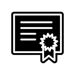 Aufkleber - certificate icon. Element of Science for mobile concept and web apps icon. Glyph, flat icon for website design and development, app development