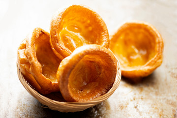 Poster - rustic golden english yorkshire pudding