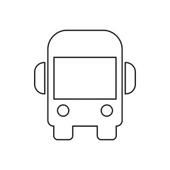 Poster - bus front view icon. Element of transport for mobile concept and web apps icon. Outline, thin line icon for website design and development, app development