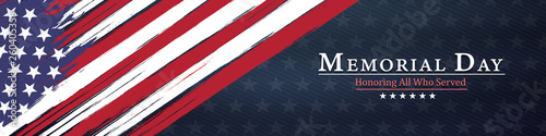 Cuadros en Lienzo memorial day background,united states flag, with respect honor and gratitude po