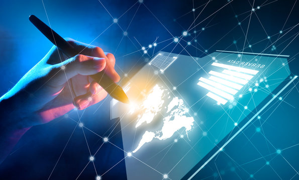 Digital technology concept