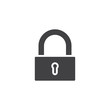 © alekseyvanin - Closed lock vector icon. Padlock filled flat sign for mobile concept and web design. Cyber security glyph icon. Symbol, logo illustration. Pixel perfect vector graphics