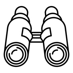 Poster - Sniper binoculars icon. Outline sniper binoculars vector icon for web design isolated on white background