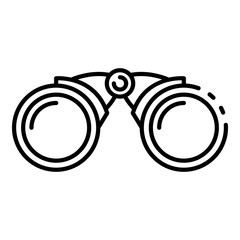 Poster - Sailor binoculars icon. Outline sailor binoculars vector icon for web design isolated on white background