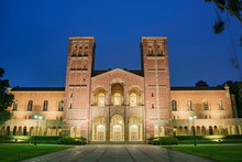 Night Exterior View Of The Royce Hall