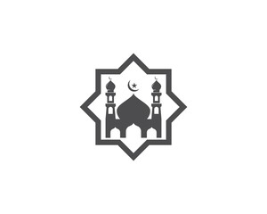 Mosque icon vector