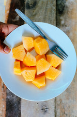 Wall Mural - fresh and delicious cantaloupe