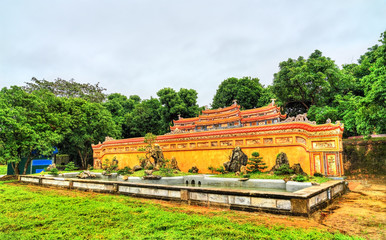 Poster - Ancient wall at the Imperial City in Hue, Vietnam