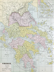 Old map. Engraving image