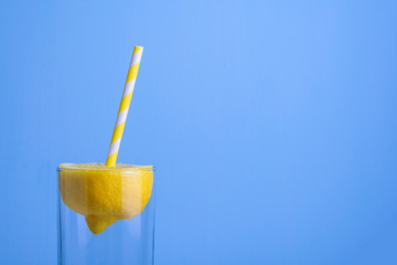 Sticker - Lemon with paper straw