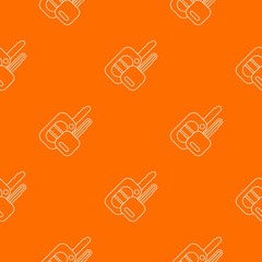 Poster - Auto key pattern vector orange for any web design best