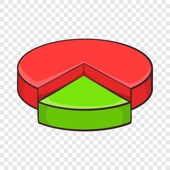 Poster - Pie chart infographic icon in cartoon style isolated on background for any web design 