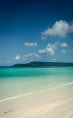 Wall Mural - long beach in tropical paradise koh rong island cambodia