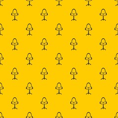 Poster - Modern office chair pattern seamless vector repeat geometric yellow for any design