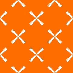 Poster - Spanner pattern vector orange for any web design best