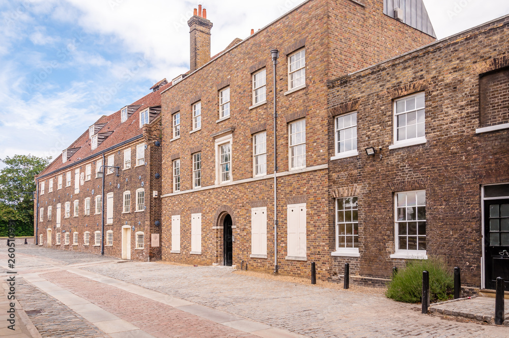 House Mill tidal watermill part of the three mills complex at Bromley ...