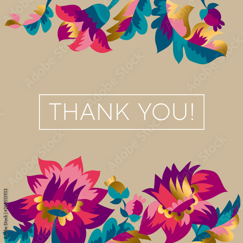 Thank you vector greeting c...