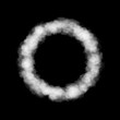 © eestingnef - Ring of steam. Isolated on black background. 3D rendering.