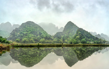 Canvas Print - Trang An Scenic Landscape Complex in Vietnam