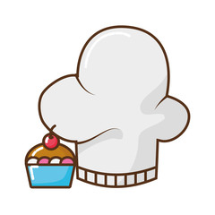 Sticker - chef hat isolated icon