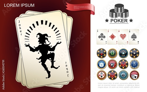 Casino And Gambling Composition Canvas Print