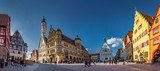 Fototapeta Perspektywa 3d - Rathaus von Rothenburg ob der Tauber