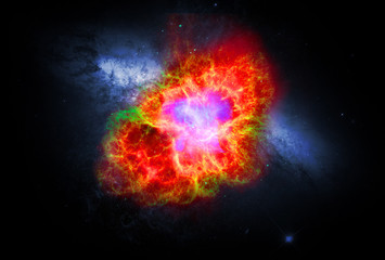 Wall Mural - the process of birth of new star or supernova, elements of this image furnished by nasa b