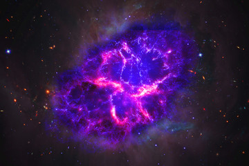 Wall Mural - the process of birth of new star or supernova, elements of this image furnished by nasa b