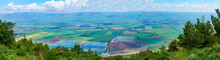 Panoramic View Of The Hula Valley Landscape