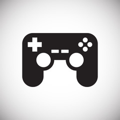 Poster - Gaming icon on background for graphic and web design. Simple vector sign. Internet concept symbol for website button or mobile app.