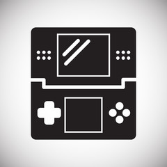 Poster - Gaming icon on background for graphic and web design. Simple vector sign. Internet concept symbol for website button or mobile app.