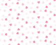 Pink hearts seamless girlish background. Suitble for prints, wrapping and backgrounds