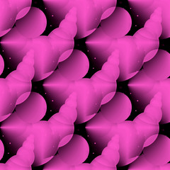 Fototapete - Seamless abstract pattern circles purple, background. Computer generated fractal. Modern futuristic pattern. Fractal graphics for creative graphic design. Modern futuristic pattern.