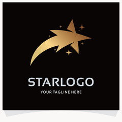 Poster - Gold Star Logo Design Template Inspiration