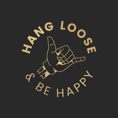 Sticker - Hang loose illustration