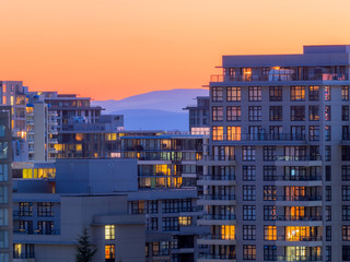 Poster - apartment at sunset